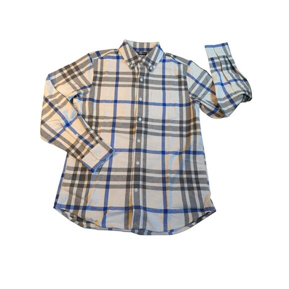 Lands End Traditional Fit Long Sleeve Soft Flannel Button Down Shirt Mens Size M - Picture 1 of 6